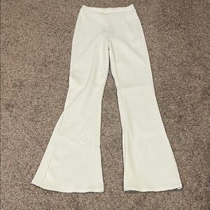 PrettyLittleThing Cream Flare Pants